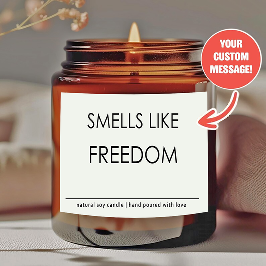 1 personalized candle - customized photos and text, transparent color can - long-lasting soy wax (burning time over 12 hours) - wedding, Valentine's Day, birthday, bridesmaid gift - personalized souvenir gift, event candle