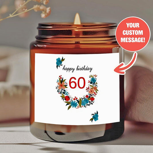 1 personalized candle - customized photos and text, transparent color can - long-lasting soy wax (burning time over 12 hours) - wedding, Valentine's Day, birthday, bridesmaid gift - personalized souvenir gift, event candle