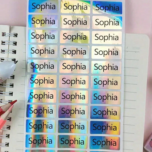 210/510/900PCS,Personalized Label Stickers - Custom Name Stickers for Water Bottles, Cups, and Children's Stationery - Transparent & Waterproof
