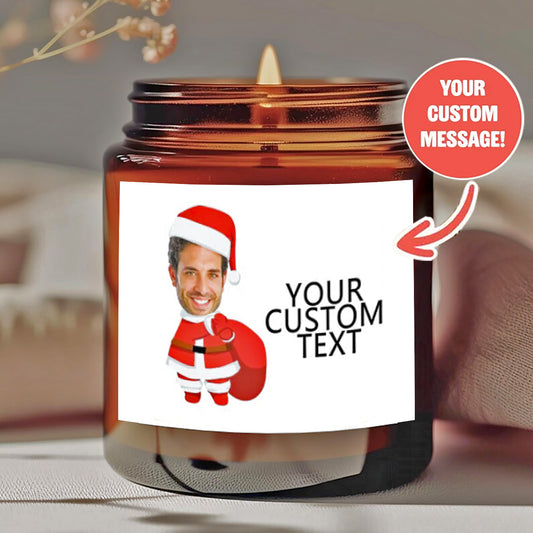 Personalized scented candles - "Smell like..." Design and custom information - Smokeless natural wax in amber jars - Offer him/her a unique holiday gift-YF