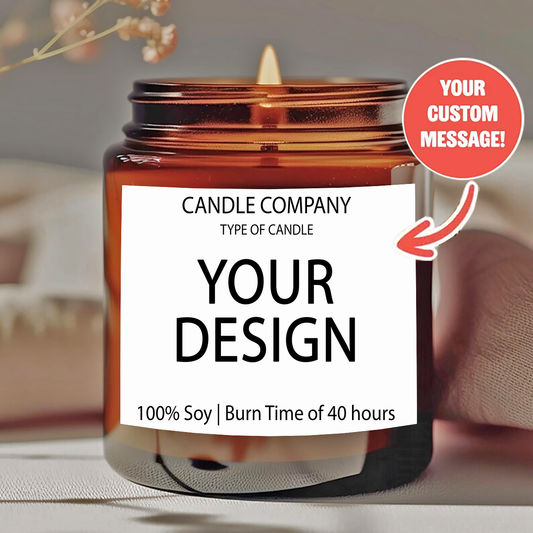 Personalized candles - customized photos or text, long-lasting soy wax (burning time over 12 hours) - Wedding, Valentine's Day, birthday, bridesmaid gifts - Personalized souvenir gifts, event candles - YF