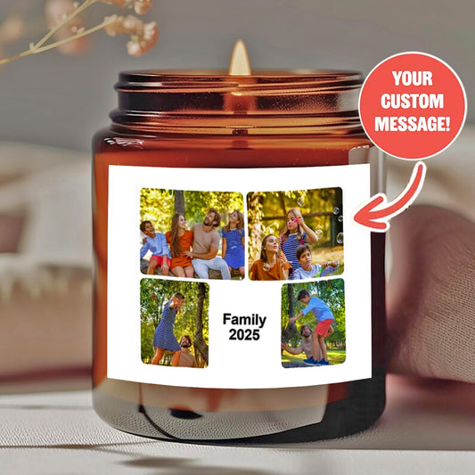 Customized Aromatherapy Candles | Exclusive Customization for Family Photos 2025 Commemorative Edition Warm Home Fragrance Gift