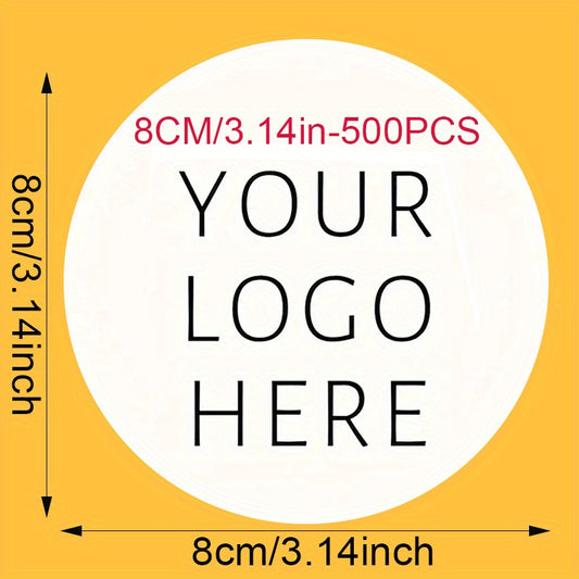 [Custom Stickers] 50pcs/100pcs/250pcs/500pcs Customizable Stickers and Logos | DIY Corporate Stickers, Gift Stickers, Durable