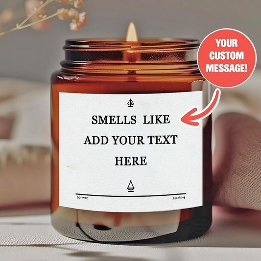 1 personalized candle - customized photos and text, transparent color can - long-lasting soy wax- wedding, Valentine's Day, birthday, bridesmaid gift - personalized souvenir gift, event candle