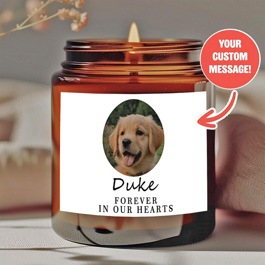 7/3.5/1.5oz Personalized Candle Pet Pattern Customization, Deep Sedation and Sleep Improving Soy Wax Smokeless Stress Relieving Candle, Wedding Decoration Gift Customization, Company Event Logo Customization, Christmas Customization