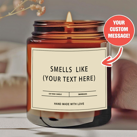 1 personalized candle - customized photos and text, transparent color can - long-lasting soy wax (burning time over 12 hours) - wedding, Valentine's Day, birthday, bridesmaid gift - personalized souvenir gift, event candle