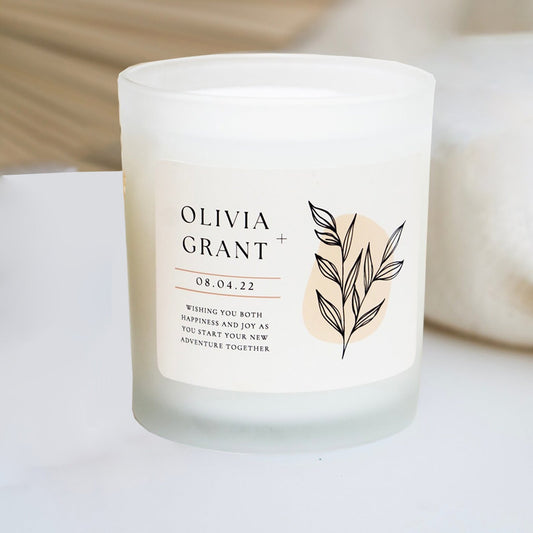 1 personalized candle - customized photos and text, transparent color can - long-lasting soy wax (burning time over 12 hours) - wedding, Valentine's Day, birthday, bridesmaid gift - personalized souvenir gift, event candle